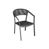 moia greenwood moia greenwood sedia poltrona cagliari in alluminio antracite poltrona outdoor con wicker antracite e textilene grigio chiaro ean 8013054835292