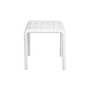 Moia Greenwood Tavolino 45 x 45 Cm in Polipropilene Bianco con Fibra di Vetro – Outdoor Design Moderno