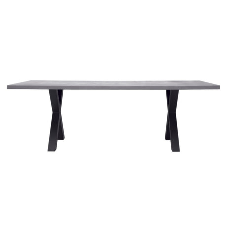 moia greenwood moia greenwood tavolo amantea 220x100 cm in alluminio antracite con piano in resina grigio outdoor design moderno ean 8013054837968