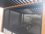 moia greenwood moia greenwood tenda oscurante autoavvolgente per pergola in textilene 3 mt antracite