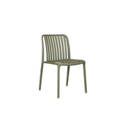 Moia Greenwood Sedia Como Verde Polipropilene Listelli Impilabile