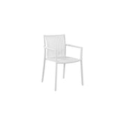 Moia Greenwood Sedia Siena Bianco Polipropilene Listelli 56×82