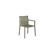 Moia Greenwood Sedia Siena Verde Listelli Impilabile 56×82