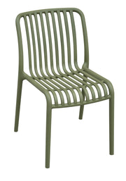 Moia Greenwood Sedia Trapani Polipropilene Verde Impilabile