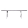 moia greenwood moia greenwood tavolo amantea 220x100 cm in alluminio bianco con piano in resina grigio outdoor design moderno ean 8013054837975