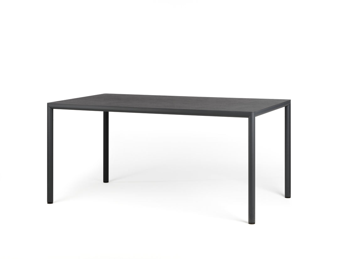 nardi nardi piave 160 x 90 tavolo rettangolare verniciato antracite lamin materia antracite ean 8010352555549