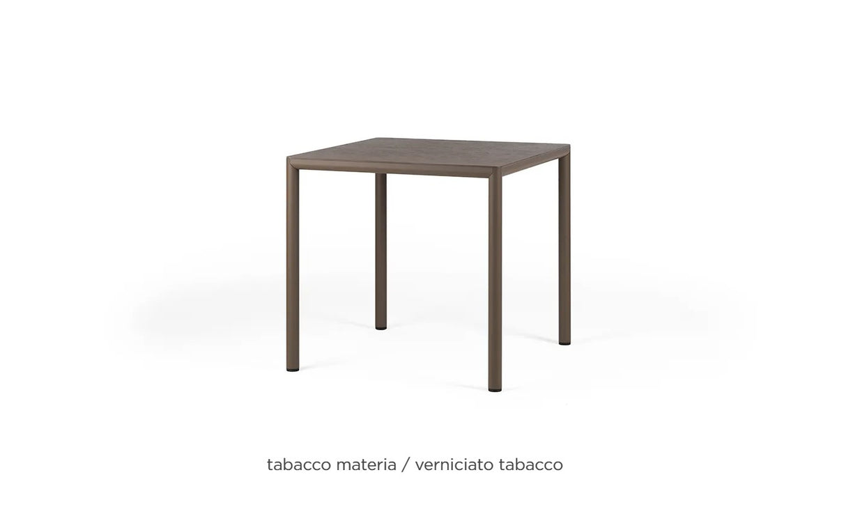 nardi nardi 80, quadratischer Tisch, tabakfarben lackiert, Laminat in Tabakfarbe, EAN 8010352554665