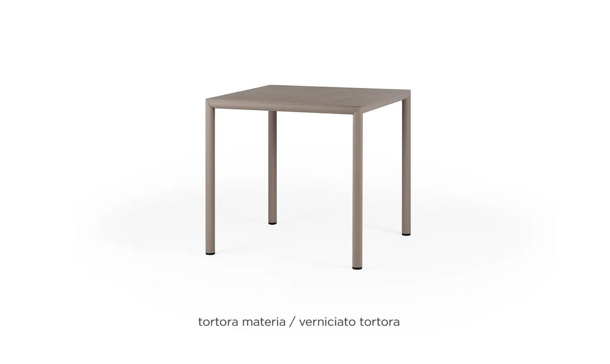 nardi nardi 90, quadratischer Tisch, taupefarben lackiert, Laminat in Taupe, EAN 8010352554795