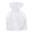 piovaccari piovaccari bustina organza portaconfetti con tirante raso h 12 x 9 cm bianco 10 pz ean 8032622392180