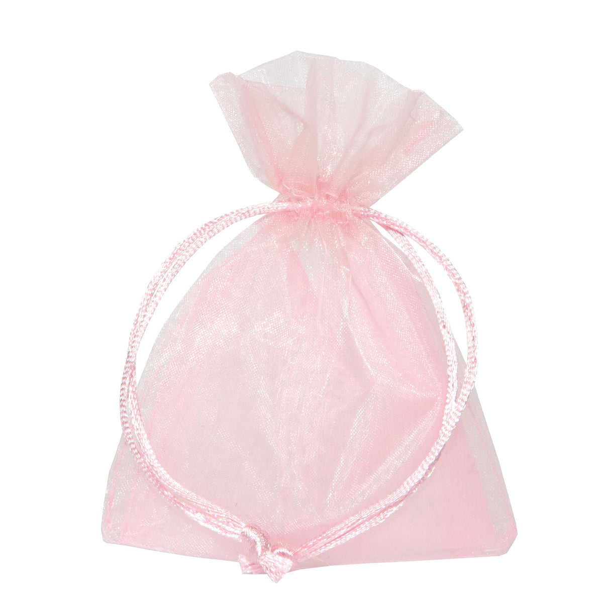 piovaccari piovaccari bustina organza portaconfetti con tirante raso h 12 x 9 cm rosa 10 pz ean 8032622392203