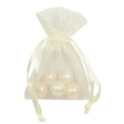 piovaccari piovaccari bustina organza portaconfetti con tirante raso h 75 x 5 cm cream 10 pz ean 8053677505165