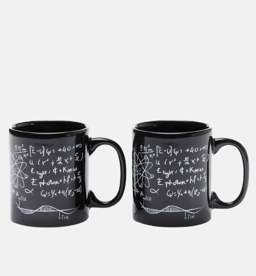 piu forty 40 piu forty 40 set 2 tazzine 12 cl ceramica stampa formule nero ean 8055773192638