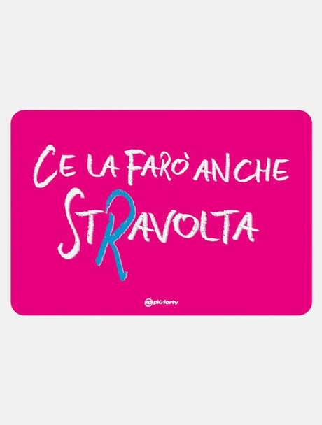 piu forty 40 piu forty 40 tovaglietta in pp 45 x 30 cm stampa stravolta rosa ean 8052862284984