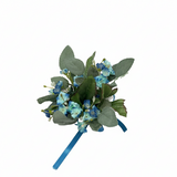 arpimex ar candlering roselline blu - giro porta candela fiori blu foglie - decorazione tavola  ean 8018318016097