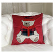 preziosa home preziosa home cuscino arredo natale velluto ricamo gigante orso 45 x 45 cm rosso ean 8050264188800