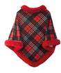 preziosa home preziosa home mantella poncho natale bordo in pelliccia ass tg unica poliestere 1 pz ean 8050264154461