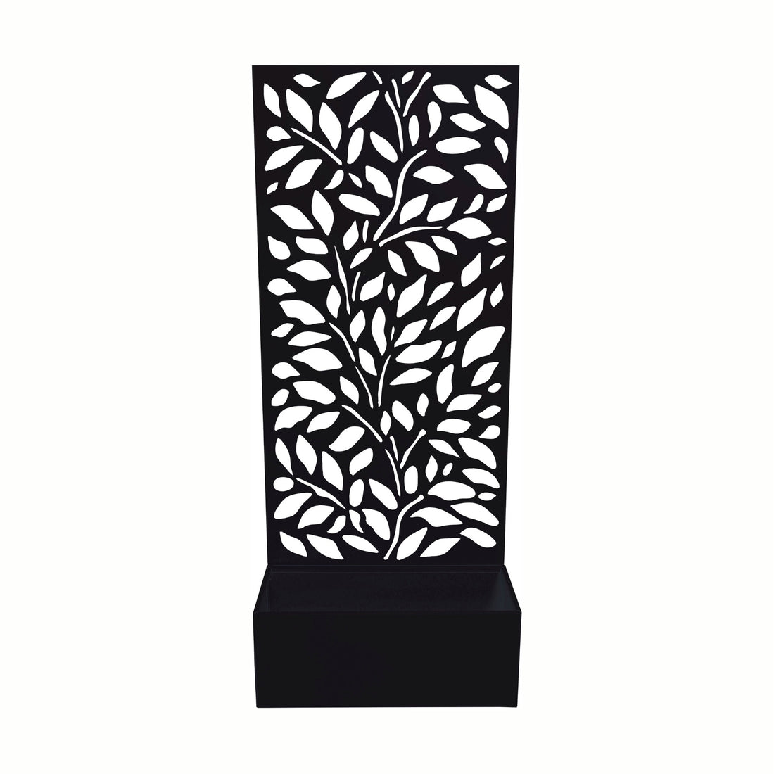 regalo italiano regalo italiano fioriera rettangolare nera in ferro 50 x 22 cm h 120 cm porta piante da esterno design moderno ean 8057586111172