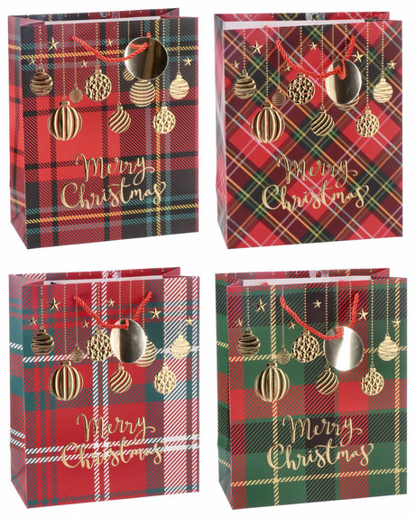 regalo italiano regalo italiano busta regalo di natale carta ass 26 x 12 cm h 32 cm multicolor 1 pz ean 8057586137752