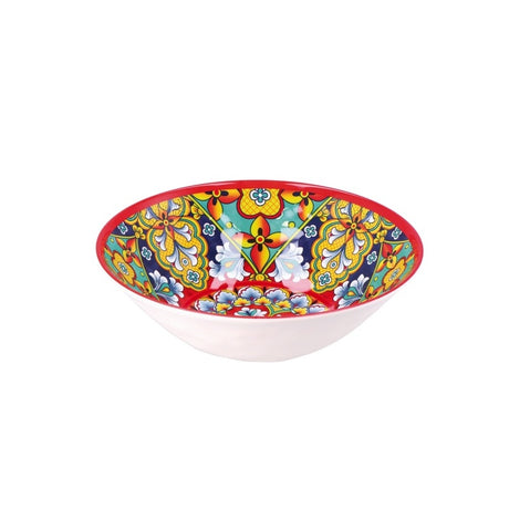 regalo italiano regalo italiano ciotola riano in melamina d 28 cm h 9 cm rosso blu ean 8057586160521