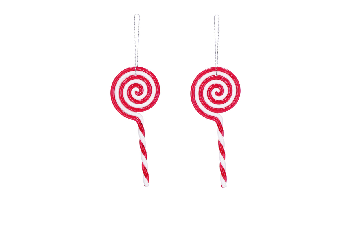 regalo italiano regalo italiano decorazione di natale lecca lecca da appendere ass 6 x 13 cm rosso 1 pz ean 8021785870093