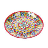 regalo italiano regalo italiano piatto frutta rian in melamina d 22 cm h 2 cm rosso blu ean 8057586160569