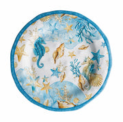 Ad Trend Piatto Piano Melamina Shell D 28 Cm H 3 Cm Blu 1 Pz