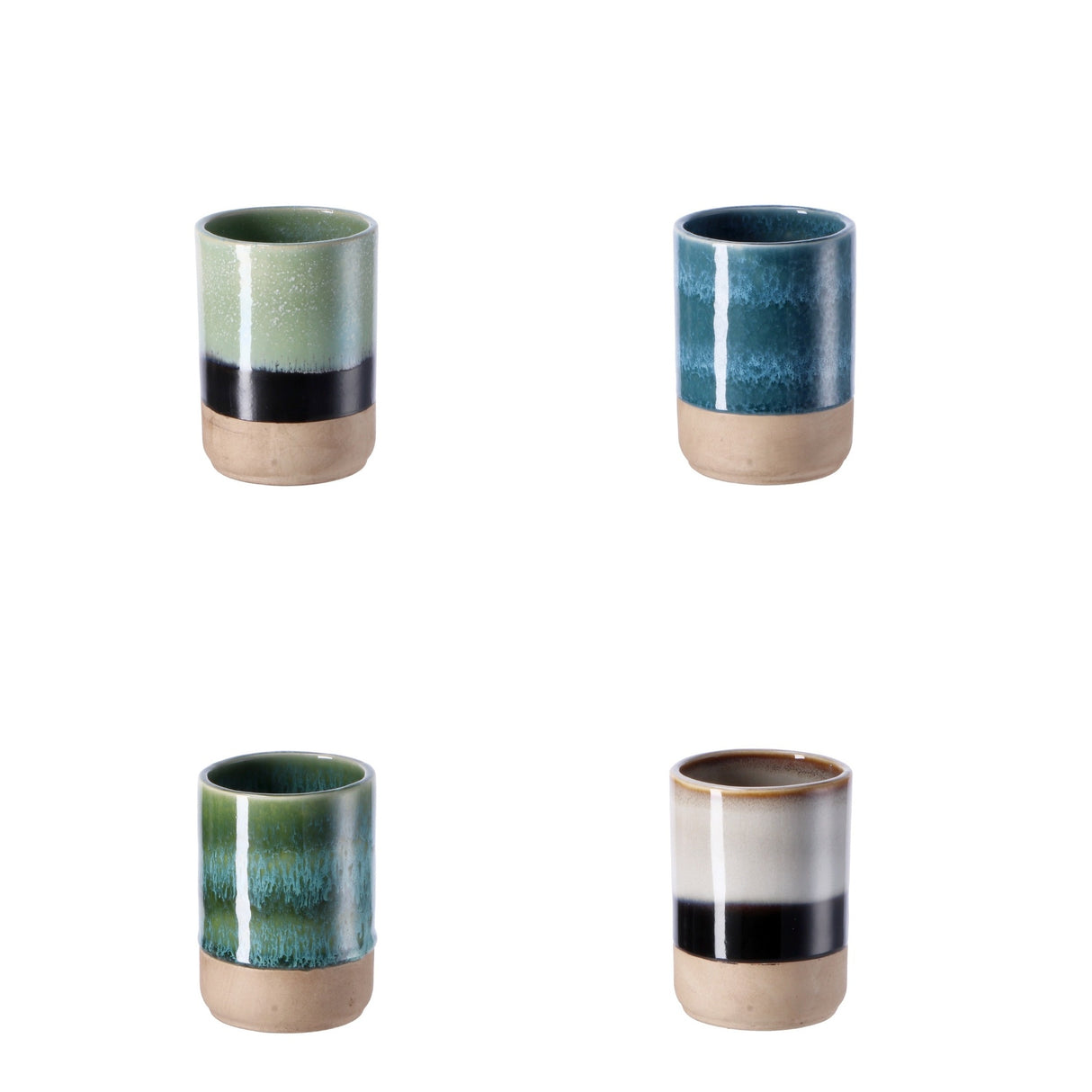 Italienisches Geschenk Italienisches Geschenk Zahnbürstenhalter aus Keramik Durchmesser 8 cm, Höhe 12 cm Moderner Zahnbürstenhalter für das Badezimmer 1 Stück EAN 8057586010017