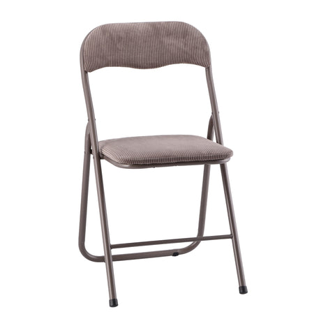 italienisches Geschenk italienisches Geschenk Klappstuhl Nadia, taupefarben, 44 x 47 x 80 cm, Gestell aus Eisen, EAN 8057586154643