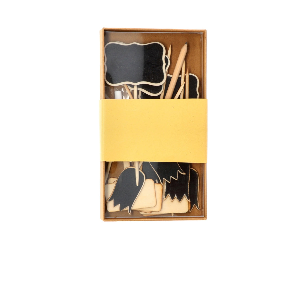 Italienisches Geschenk Italienisches Geschenk Set mit 13 Pflanzenschildern aus Holz mit Kreide und Bleistift für den Gemüsegarten und den Garten EAN 8057586130418