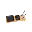 regalo italiano regalo italiano set 7 pz finger food e vassoio bambu 34 x 16 cm nero ean 8021785716230