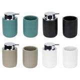 regalo italiano regalo italiano set bagno 2 pezzi in ceramica ass dispenser sapone e bicchiere 1 pz ean 8021785600584