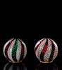 regalo italiano regalo italiano sfera natale vetro ass con led 15 cm bianco rosso verde 1 pz ean 8057586077522