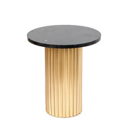 Ad Trend Tavolino Ferro e Ceramica Nero D 36 Cm H 40 Cm – Tavolino Design Moderno Arredo Casa