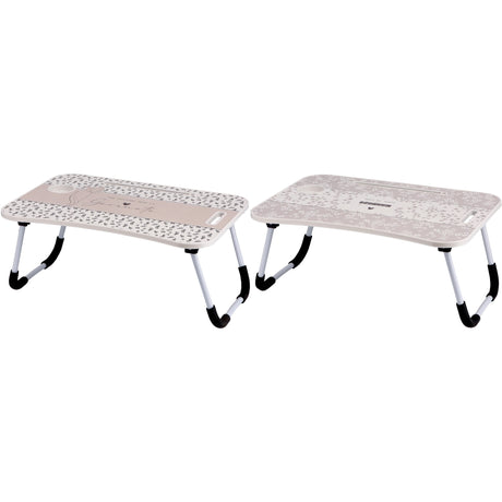 Italienisches Geschenk Italienisches Geschenk Klapptisch mit Tablet-Halterung aus MDF und Eisen 60 x 40 cm, H 26 cm Für Frühstück, Bett und Sofa 1 Stück EAN 8057586091160