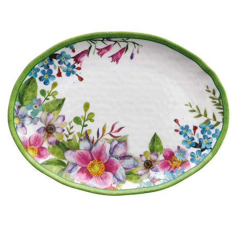 regalo italiano regalo italiano vassoio ovale shia melamina 40 x 30 cm h 25 cm multicolor ean 8057586111585