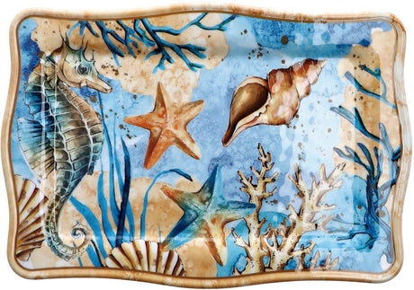 regalo italiano regalo italiano vassoio rettangolare melamina alyssa 30 x 12 cm h 2 cm blu 1 pz