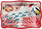 Ad Trend Vassoio Rettangolare Melamina Alyssa 30 x 12 Cm H 2 Cm Rosso 1 Pz