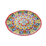 regalo italiano regalo italiano vassoio tondo rian in melamina d 40 cm h 2 cm rosso blu ean 8057586160620