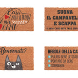 regalo italiano regalo italiano zerbino in cocco naturale 40 x 70 cm ass tappeto ingresso antiscivolo casa e porta 1 pz ean 8057586001411