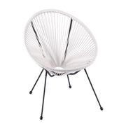 Ad Trend Sedia Esterno Bianca Intreccio 68×62 H 82 cm