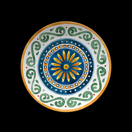 saturnia saturnia collezione capri piatto portata d 28 cm h 38 cm porcellana napoli decorata ean 8003342035794