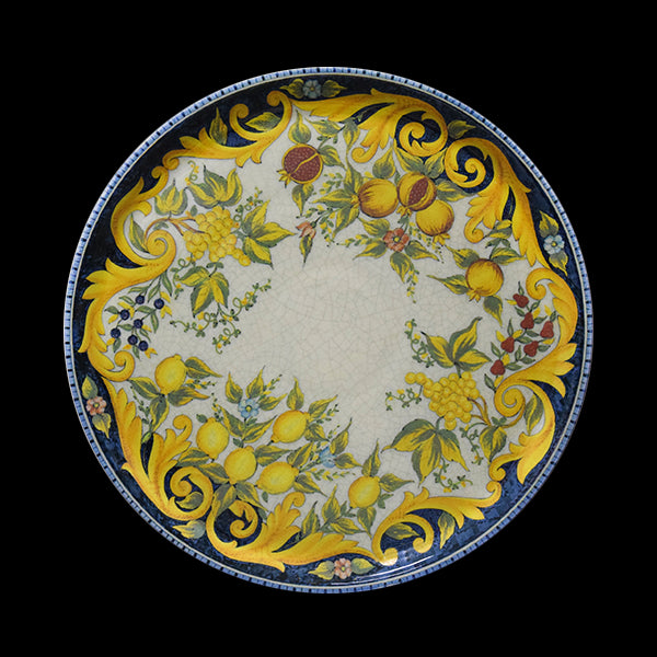 saturnia saturnia collezione tuscany piatto pizza d 33 cm h 18 cm porcellana napoli decorata ean 8003342032410