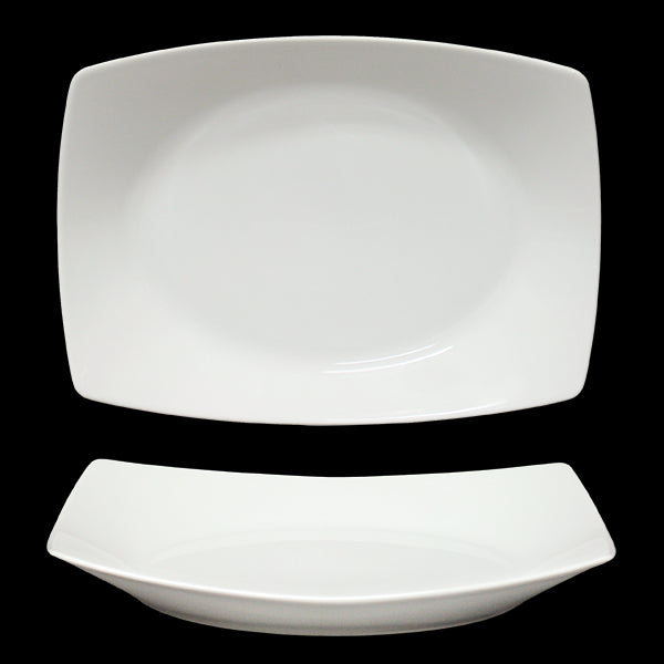 saturnia saturnia piatto rettangolare fondo 34 x 245 cm h 35 cm diag 37 cm porcellana tokio bianco ean 8003342028048