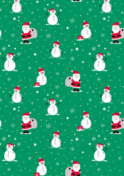 Saul Sadoch Carta Regalo di Natale Ecocarta H 0,70 Mt L 25 Mt Verde