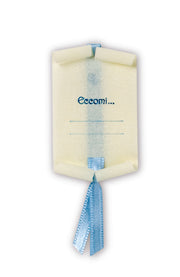 Saul Sadoch Pergamenina Nascita 4 x 7 Cm Bianco Azzurro 50 Pz