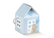 Scotton Casetta con Cordino Little Bear 55 x 55 x 50 Mm Azzurro 10 Pz