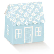 Scotton Casetta con Fiori 60 x 40 x 70 Mm Celeste 10 Pz