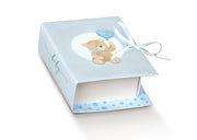 Scotton Scatola Book Little Bear 70 x 60 x 30 Mm Azzurro 10 Pz