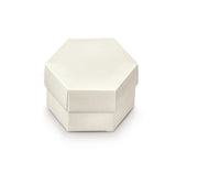 Scotton Scatola Esagono con Divisorio 80 x 55 Mm Bianco 10 Pz