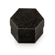 Scotton Scatola Esagono con Divisorio 80 x 55 Mm Nero 10 Pz